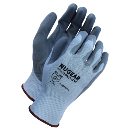 White, Polyurethane Coated Glove Size: S